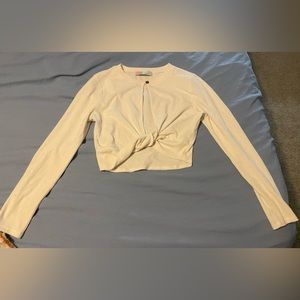 Free People Beach White Crop Top